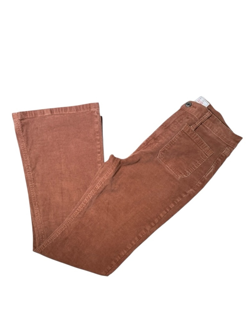 Gap 70s Flare High Rise Corduroy Pants Sable Brown Womens 28 s Retail $79